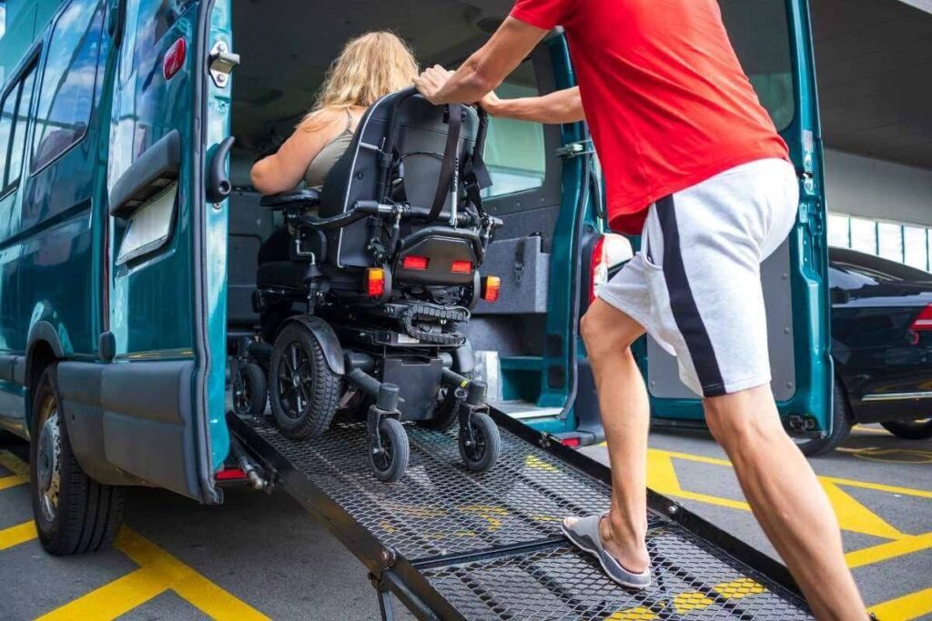 a man ndis participant Assist Travel Transport
