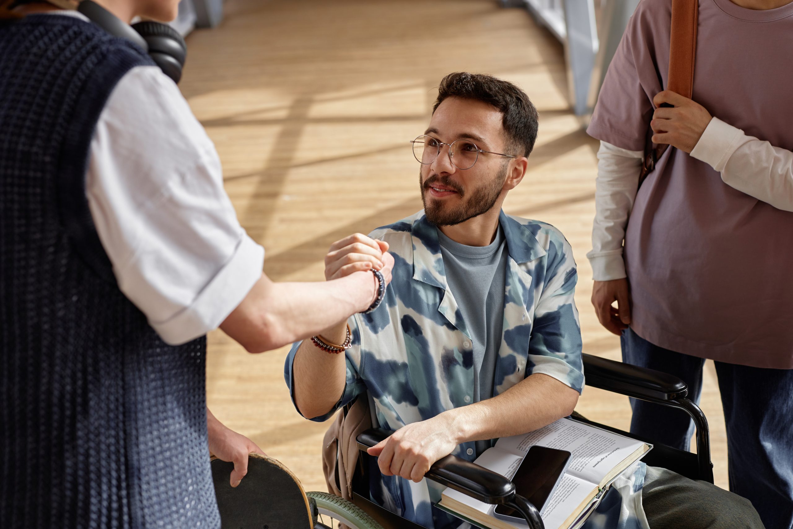 Smiling Guy with Disability support service